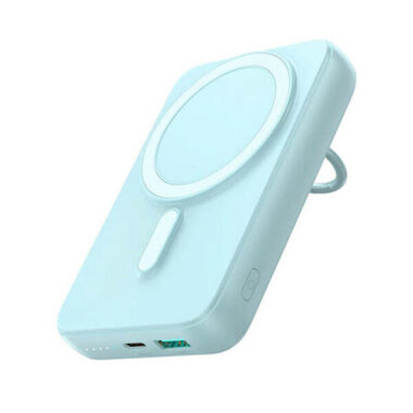 Joyroom JR-W050 modrá / Magnetická power banka / bezdrátová / 10000mAh / USB-A / USB-C / 20W (JR-W050 Blue)