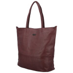 Trendy dámská koženková kabelka Lisabeth, tmavě červená