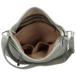 Trendy dámská koženková crossbody kabelka Skyler, šedá