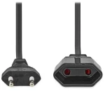 NEDIS napájecí kabel Euro černý / zástrčka Euro - zásuvka Euro / přímý / 5 m (CEGL11085BK50)