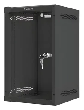 Lanberg WF10-2309-10B černá / Nástěnná skříň / 10" / 9U / 280x310 mm / nosnost 20 kg (WF10-2309-10B)