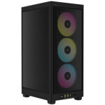 Corsair iCUE 2000D Airflow RGB černá / Mini-ITX / 2x USB 3.2 / USB-C / 4x 120mm / bez zdroje / prachové filtry (CC-9011246-WW)