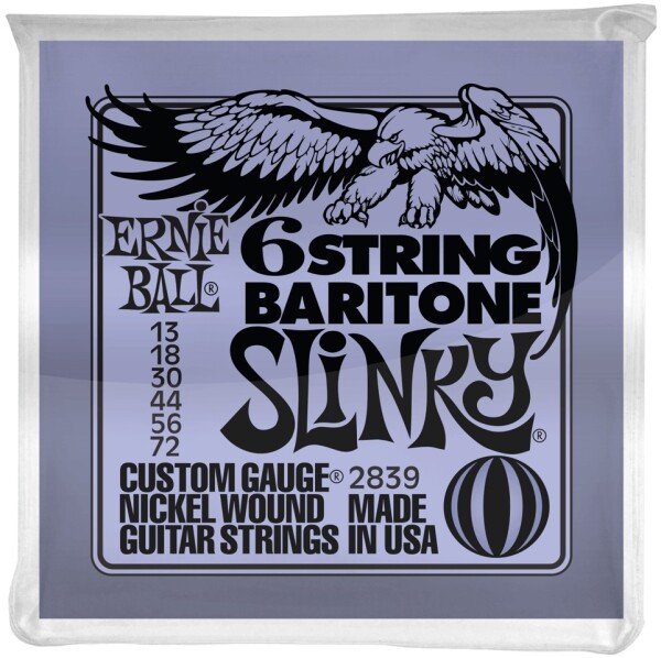 Ernie Ball 2839 Nickel Wound 6-String Baritone Slinky