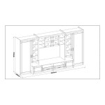 Obývací stěna Paris Barva korpusu: Dub Sonoma, Barva dvířek: Grafit