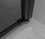 CERANO - Sprchové otočné dveře Porte L/P - 8 mm - černá matná, grafitové sklo - 100x195 CER-8050BD7247