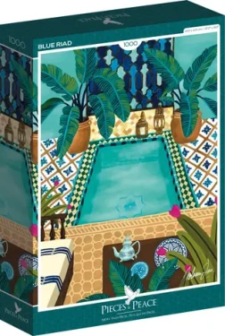 PIECES PEACE Puzzle Blue Riad, Maroko