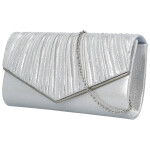 Módní dámské psaníčko Michelle Moon Defne, stříbrné