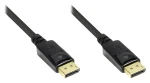 Good Connections DP1.2 černá / DisplayPort kabel / 1 m / 2560 x 1600 / 10,8 Gbit/s / pozlacené konektory (4810-010G)