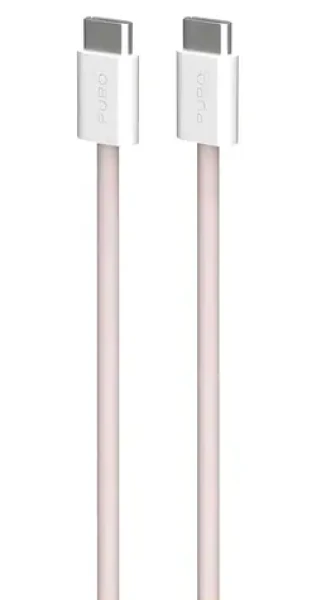 Puro Fabrik FABK4 růžová / Datový kabel USB-C na USB-C / 60 W / 1,5 m