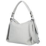 Trendy dámská koženková kabelka na rameno Magdalena, šedá