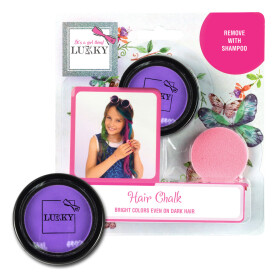 Lukky křída na vlasy s aplikátorem, nachová - EPEE