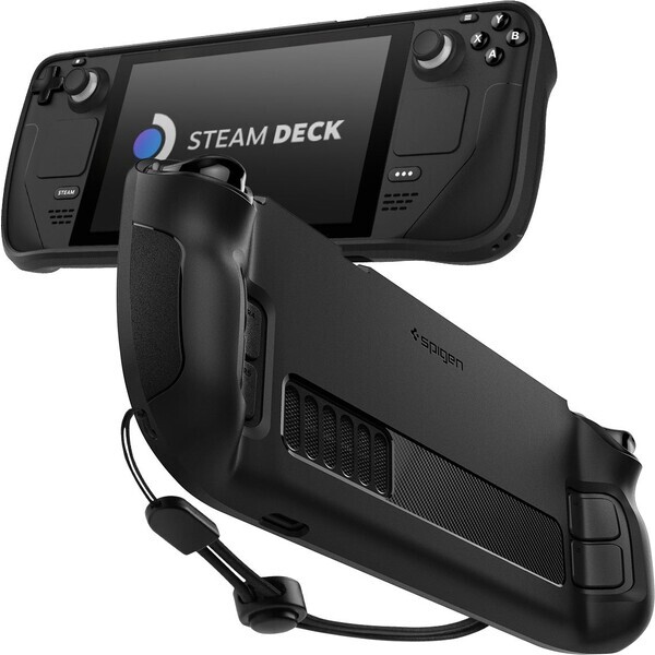 Spigen Rugged Armor ochranný kryt pro Steam Deck černá (ACS03730)