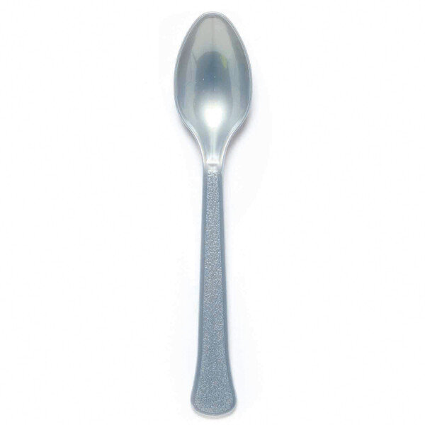 Lžíce stříbrná plastová 24 ks Lžíce stříbrná plastová 24 ks