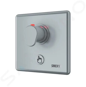 SANELA - Senzorové sprchy Ovládání sprch piezo tlačítkem s termostatickým ventilem pro teplou a studenou vodu pro bateriové napájení, chrom SLS 02PTB