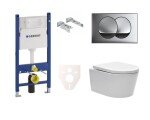 Cenově zvýhodněný závěsný WC set Geberit do lehkých stěn / předstěnová montáž + WC SAT Brevis SIKOGES7W71S SIKOGES7W71S