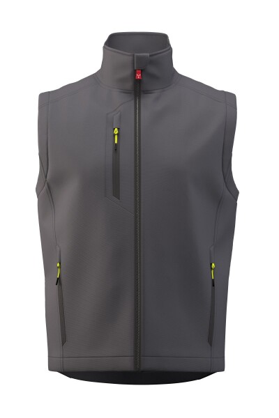 Pánská zateplená softshellová vesta Payper CREEK PAD Barva: Antracit/ Černá, Velikost: S (S00770048913044S)