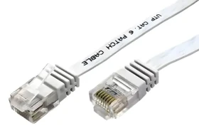 Goobay 95156 bílá / Patch kabel / Cat6 U/UTP plochý / 10 m / RJ-45 (95156)