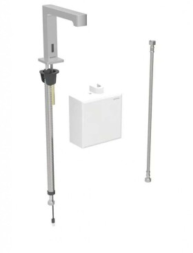 GEBERIT - Brenta Elektronický umyvadlový ventil, bateriové napájení, easy to clean, kartáčovaná nerez 116.174.SN.1