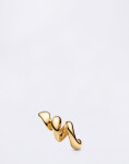 Maria Black Coil Stud Gold PAIR Gold