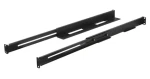 Lanberg Sada výsuvných lišt do racku černá / Montážní lišty / 19" / 397-680 mm / nosnost 90 kg / 1U (AK-1901-B)
