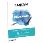 Canson Akvarelový papír Graduate Aquarelle blok A4 250g, 20 listů