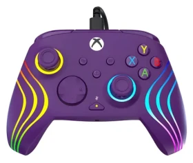 Turtle Beach Afterglow Wave fialová / Gamepad / pro Xbox Series X/S, Xbox One, PC / USB-C / RGB podsvícení (TBC-2002-45)