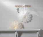 STAR TRADING Závěsná svítící hvězda Ice White 50 cm, bílá barva, papír