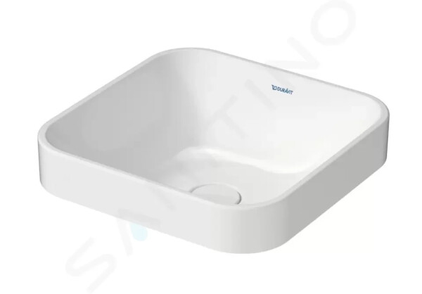 DURAVIT - Happy D.2 Plus Umyvadlová mísa zápustná 400x400 mm, bílá 2359400000