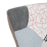 Křeslo ušák, vícebarevná, látka, AK-305B PW2