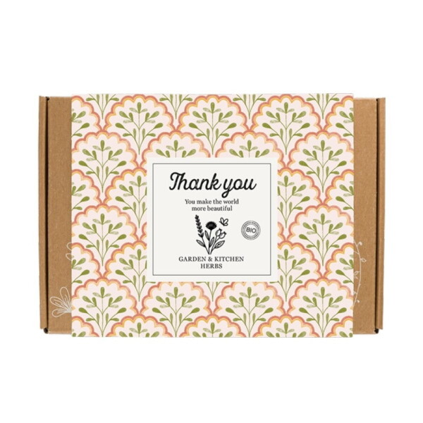Blossombs Dárková sada semínek kuchyňských bylinek Thank you – 7 ks, multi barva, papír