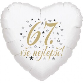 67. narozeniny balónek srdce Balonky.cz 67. narozeniny balónek srdce Balonky.cz