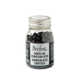 Decora čokoládové mini lentilky černé (80 g)