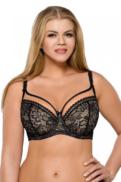 Dámská podprsenka 1396 Crystal black plus - AVA černá 100/G