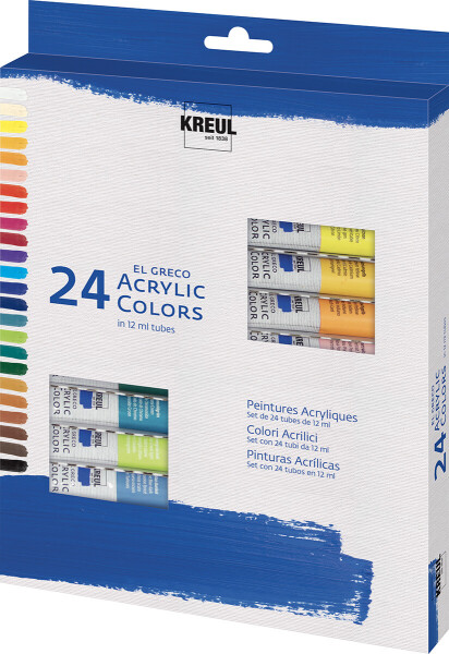 KREUL akrylové barvy el Greco 24x12 ml