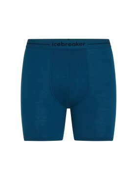 Pánské merino boxerky ICEBREAKER Mens Anatomica Long Boxers, Atlantis velikost: S