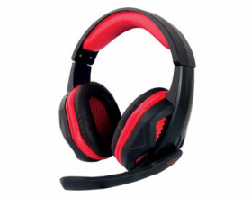 Esperanza ARROW EGH360 červená / herní sluchátka s mikrofonem / 2x 3.5 mm jack / 2 m (EGH360)