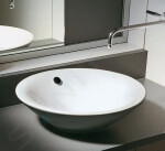 DURAVIT - Starck 1 Umyvadlová mísa, průměr 530 mm, s přepadem, bílá 0408530000