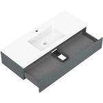 MEXEN/S - Rivel koupelnová skříňka 120 cm s umyvadlem Otis, 1 šuplík, reliéf , grafit mat/bílá mat - 91A20-12023-1-BF66-W18M0 91A20-12023-1-BF66-W18M01