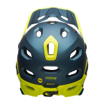 Integrální cyklistická helma BELL Super DH Spherical Mat/Glos Blue/Hi-Viz M(55–59)