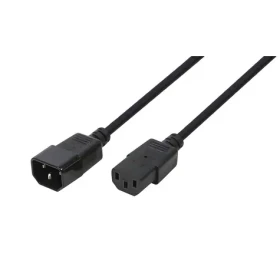 LogiLink VDE černá / Prodlužovací napájecí kabel / IEC C14 - C13 / 3 m / 250 V, 10 A (CP110)
