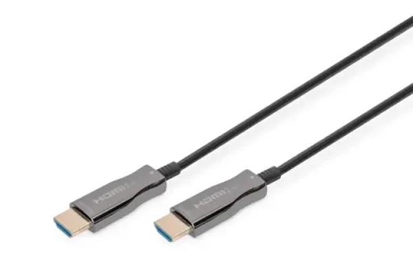 Digitus HDMI AOC Hybrid černá / Kabel HDMI / AOC / 4K/60Hz / 18 Gbps / 15 m (AK-330125-150-S)