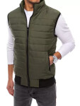 Pánská prošívaná zelená vesta FashionStreet TX4019 XXL