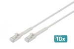 Digitus CAT 6A šedá / Patch kabel / F/FTP / RJ-45 / 0,3 m / 10 ks (DK-1632-A-003B-10)