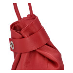 Městský kožený batůžek Kristýna, jasně červený