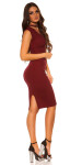 Sexy pletené šaty 9037 - KouCla UNI cappucino