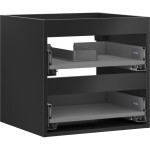 MEXEN - Box-A skříňka pro umyvadlo 50, 2 zásuvky, černá mat 91AX0-0500-470-2-71