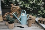 HAWS Plastová konvička s kropítkem Bartley Duck Egg Blue 1 l, modrá barva, plast