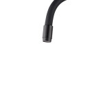 INVENA - Dřezová baterie Ligaria s elastickým výtokem, černá BZ-39-004-L