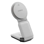 Baseus PrimeTrip C02 Magnetický držák do auta s bezdrátovým nabíjením bílá (C40169003211-00)