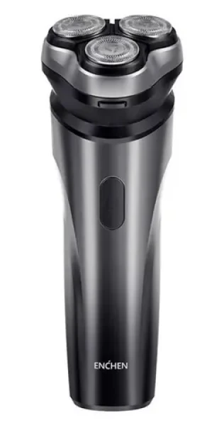 ENCHEN Blackstone Max černá, stříbrná / Holicí strojek / 3 hlavy / mokré i suché holení / USB-C / 70 min (ENCHENBLACKSTONEMax)